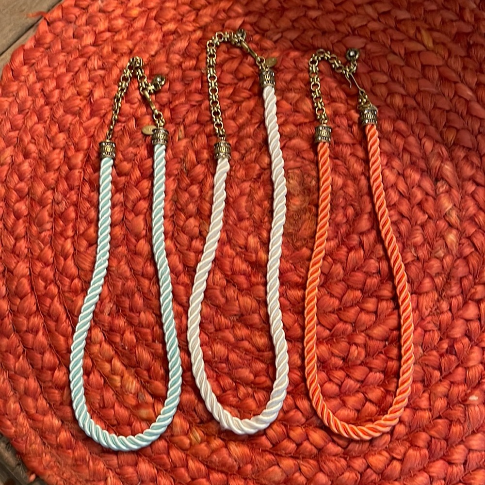 Heidi Daus cord necklaces, set of 3